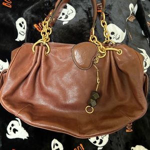 Leather Y2k juicy couture shoulder bag!